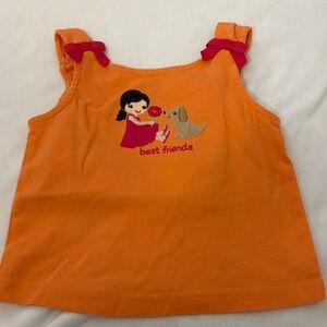 Gymboree Orange Tank Top with Red Bows
